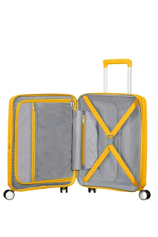 American Tourister Soundbox Чемодан дорожный 55/20 S golden yellow