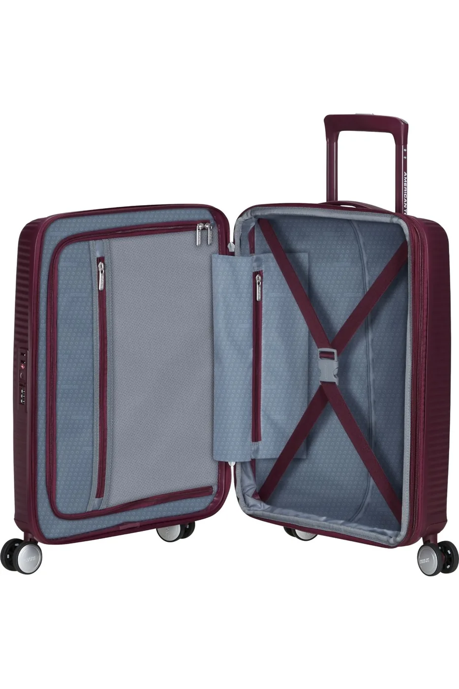 American Tourister Soundbox Чемодан дорожный 55/20 S wild cherry