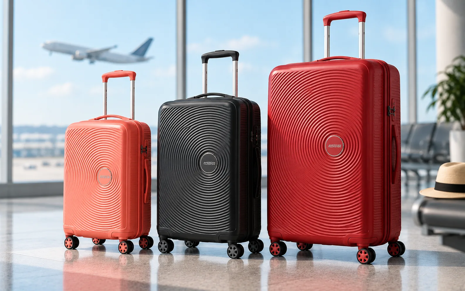 American Tourister Soundbox 55, 67 или 77 см: какой размер чемодана выбрать?