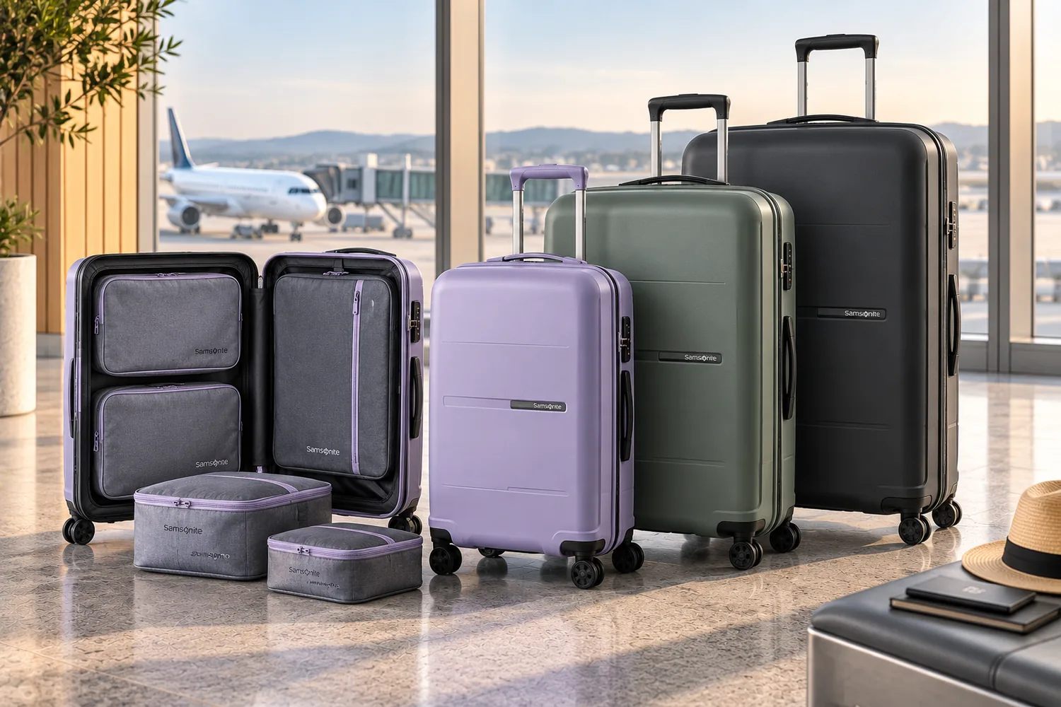Samsonite ESSENS: обзор чемоданов, размеры и особенности серии