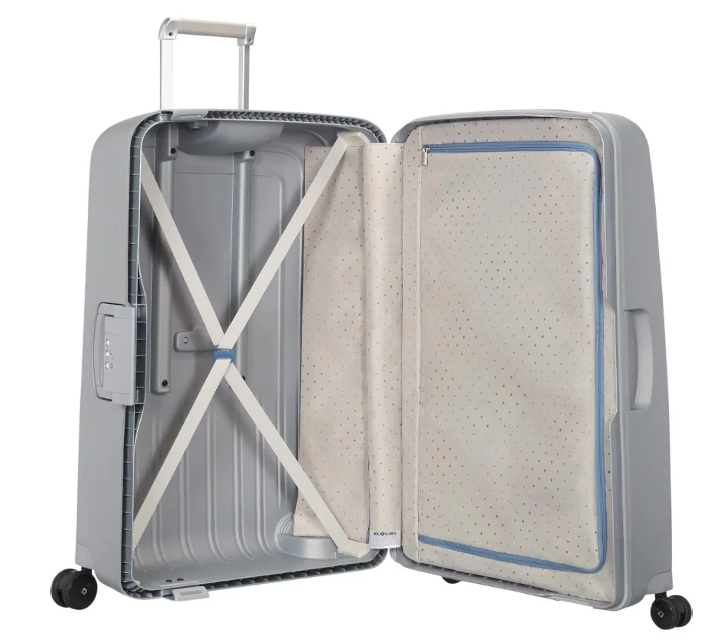 Samsonite S'Cure Чемодан 4-колёсный 55/40 M silver