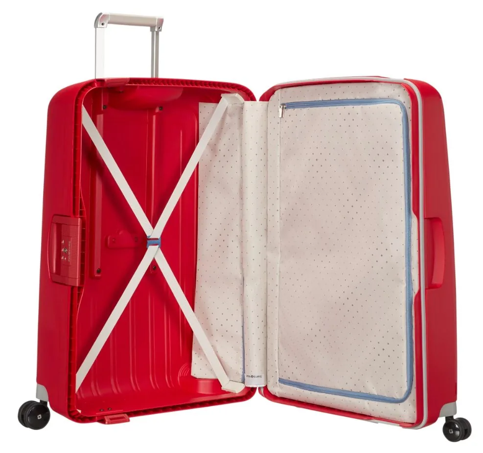 Samsonite S'Cure Чемодан 4-колёсный 69/49 M crimson red